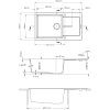 Sinks ULTIMA 860 XXL Pureblack