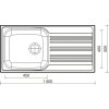 Sinks STAR 1000 XXL V 0,7mm matný