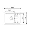 Franke BSG 611-62 onyx+FP 9000.031