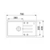Franke BSG 611-78/39 onyx+FP 9000.031