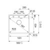 Franke MRG 610-52 RTL onyx+FS 3229.031