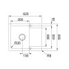 Franke OID 611-62 šedá+FC 6018.084
