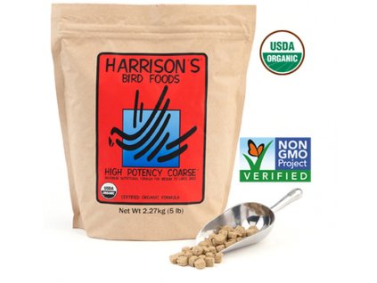 Granulat für große Papageien und Vögel Harrison High Potency Coarse 2,27kg