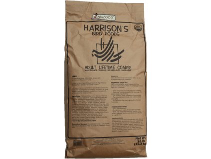 Pellets für Papageien und Vögel Harrison Adult Lifetime Coarse 11,34 kg