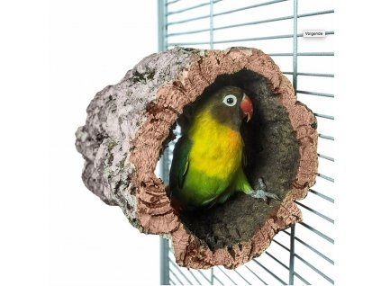 Zufluchtsort aus Kork für kleine Papageien und Vögel Korkhöhle S 20cm
