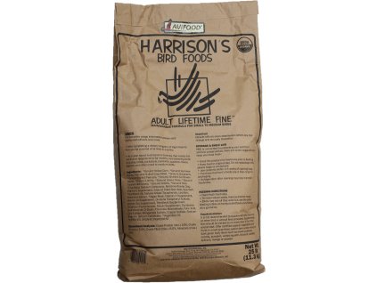 Granulátum papagájoknak és madaraknak Harrison Adult Lifetime Fine 11,34kg