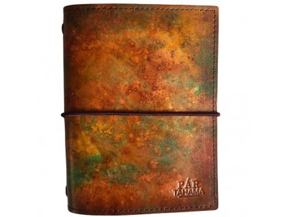 Kožený Zápisník Business Pro RŮŽOVÝ- Cestovatelský zápisník - kožený diář - vyměnitelné sesity - Midori -