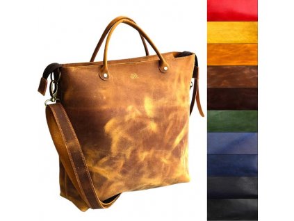Kožená Kabelka ToteBag ToteBag | Nákupní taška | Velká kabelka přes rameno | Kožená kabelka CrossBody