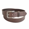 Kožený opasek Nerez spona přezka. Kvalitní pásek z Full Grain usně. Jiho České výroba 3,5 cm široký