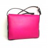 Kožená Růžová Kabelka Střední