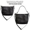 DVĚ DLOUHÁ UCHA - Dámská kožená kabelka Topper střední crossbody