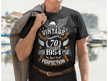 Vintage - 70. narozeniny - Pánské tričko (Velikost 2XL)