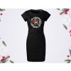 Srnečka - Černé tričkové šaty