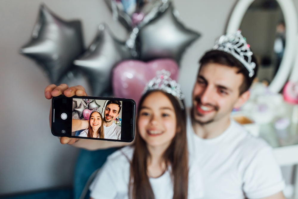 Domácí fotokoutek na oslavě