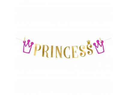 banner princess zlaty 13,5x90cm GRL41 01