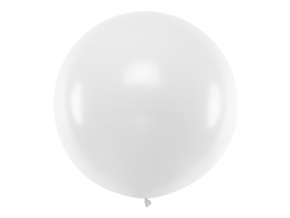 obri balonek pastel bily 1m OLBO 002 01