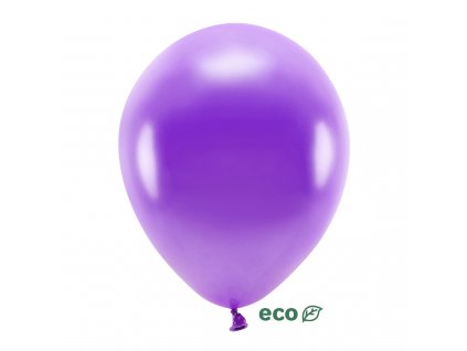 eco balonky metal fialove 30cm 10ks ECO30M 014 10 01