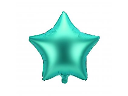 foliovy balonek hvezda zeleny 48cm FB3S 012 01