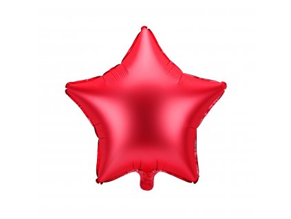 foliovy balonek hvezda cerveny 48cm FB3S 007 01