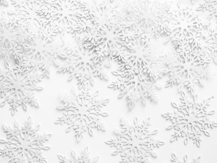 papirova dekorace snehove vlocky 3,1x3,6cm 20ks KONS40 01