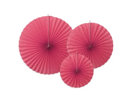 rozety fuchsiove mix vel 3ks RPK9 080 01