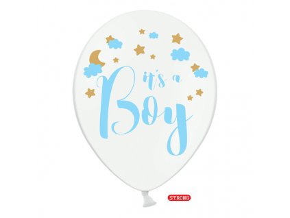 balonky its a boy bile 30cm 6ks SB14P 232 008 6 01