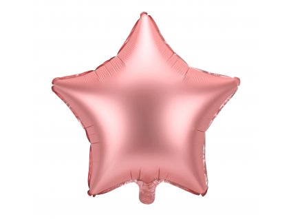 foliovy balonek hvezda ruzovo zlaty 48cm FB3S 019R 01