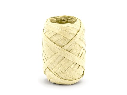 stuha raffia kremova 5mm 10m RAF1 079C 01