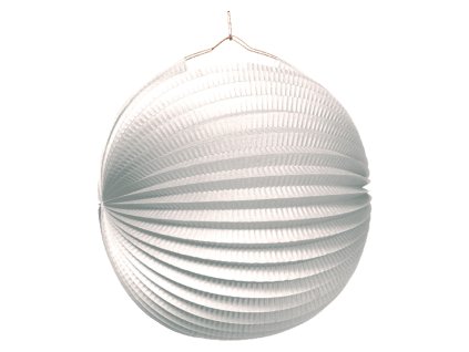 lampion bily 25cm 1529 01
