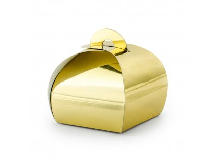 krabicky vysluzka zlata 6x6x5,5cm 10ks PUDP23 019M 01