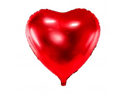 foliovy balonek srdce cervene 61cm FB23M 007 01