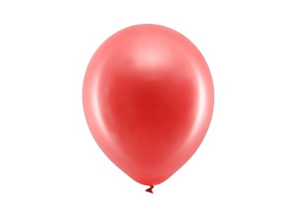balonek metalicky cerveny 23cm RB23M 007