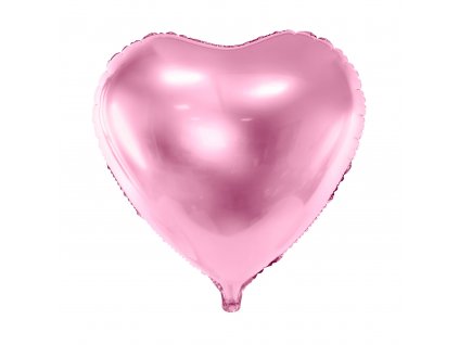 foliovy balonek srdce sv ruzove 45cm FB9M 081J 01