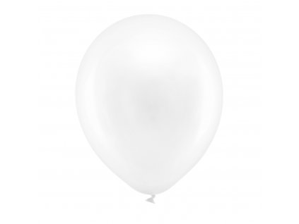 balonek metalicky bily 30cm RB30M 008