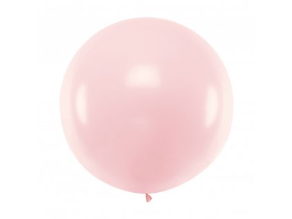 obri balonek 1m svetle ruzovy pastel OLBO 081B 01