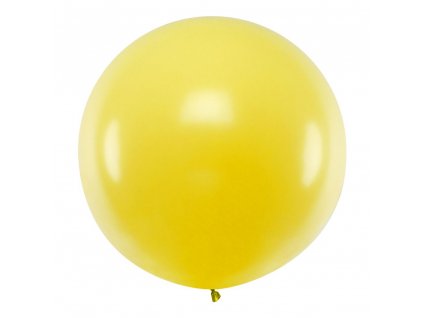 obri balonek 1m zluty pastel OLBO 006 01
