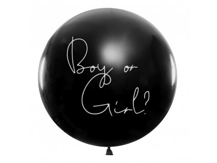 balonek Boy or Girl cerny BOY 1m BG36 2 C 01