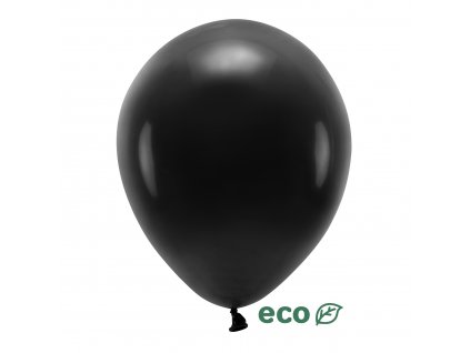 eco balonky pastel cerny 30cm 10ks ECO30P 010 10 01