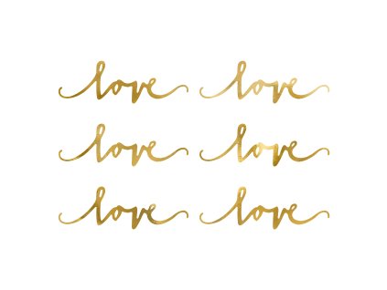 napis love zlaty 6x20cm 6ks DNT1 018 01