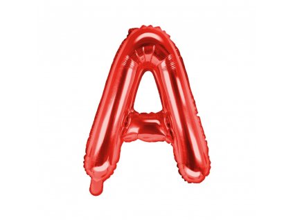 foliovy balonek A cerveny 35cm FB2M A 007 01