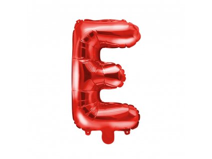 foliovy balonek E cerveny 35cm FB2M E 007 01