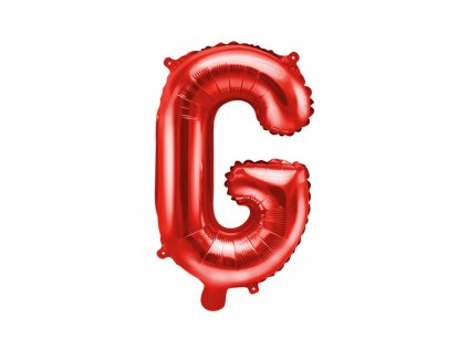 foliovy balonek G cerveny 35cm FB2M G 007 01
