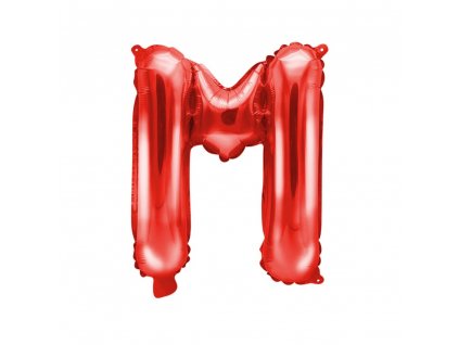foliovy balonek M cerveny 35cm FB2M M 007 01