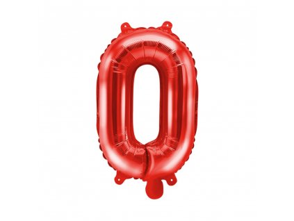foliovy balonek O cerveny 35cm FB2M O 007 01