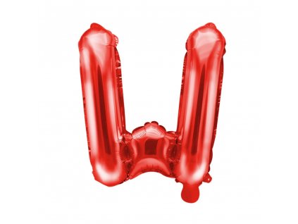 foliovy balonek W cerveny 35cm FB2M W 007 01