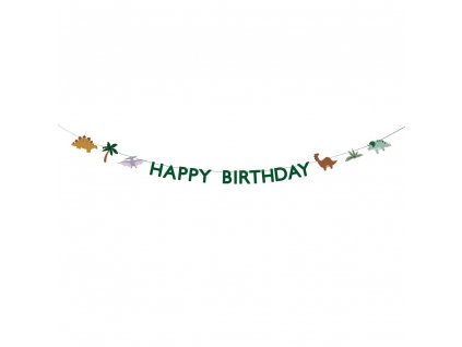 banner happy birthday dinosauri 3m GRL106 01