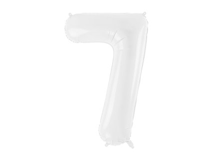foliovy balonek 7 bily 86cm FB130 7 008 01