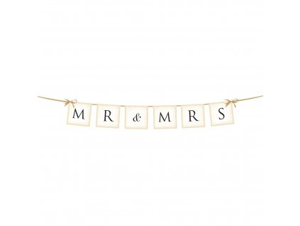 banner mr mrs 77cm GRL20 01