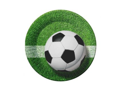 papirove talirky fotbal 18cm 6ks PW TPN7 01