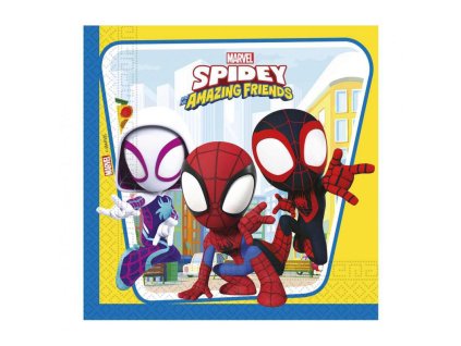 papirove ubrousky spidey 33x33cm 20ks 94878